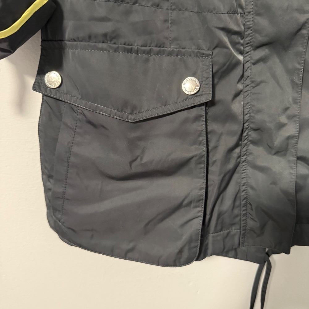 Bcbgeneration Gray Hooded Utility Jacket Roll Tab… - image 5